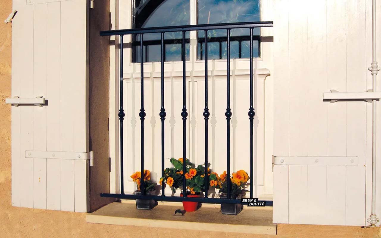 Balconnet et barres d'appui